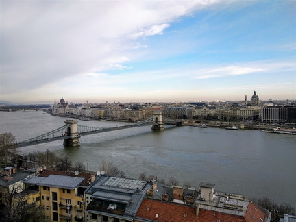 Panorama di Pest dal castello di Buda
