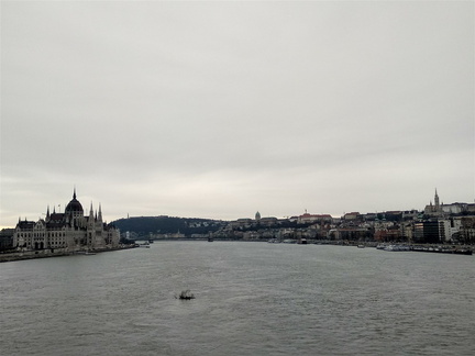 Panorama di Budapest dal ponte Margherita